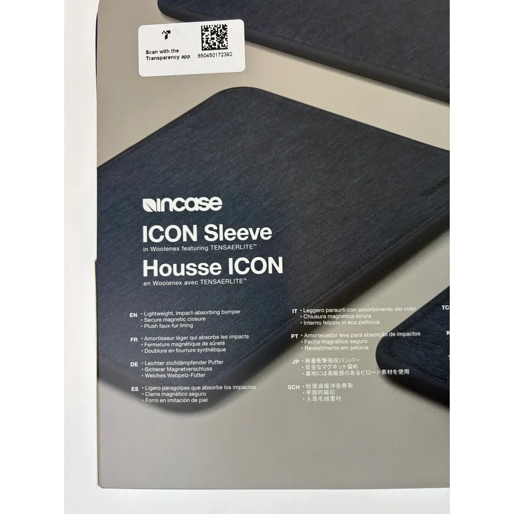 NEW Incase ICON Sleeve Navy Blue MacBook Air Pro 13